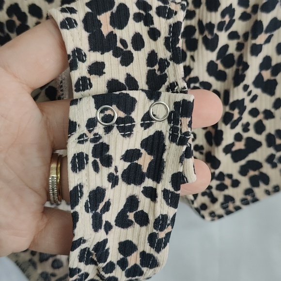 NWT Dynamite Leopard Bodysuit Stretch A16 - Picture 4 of 9